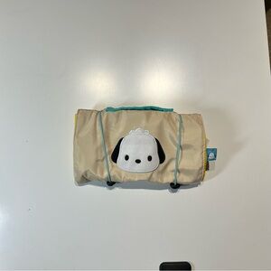 New unused Beige Pochacco Roll-Up Toiletry Organizer with Teal Trim